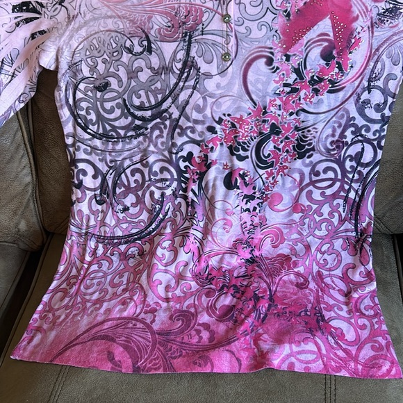 Style & Co breast cancer awareness shirt - Picture 4 of 6